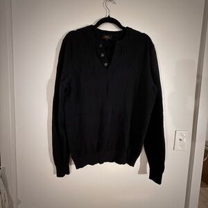 Classic Cashmere  Black Sweater for Men
